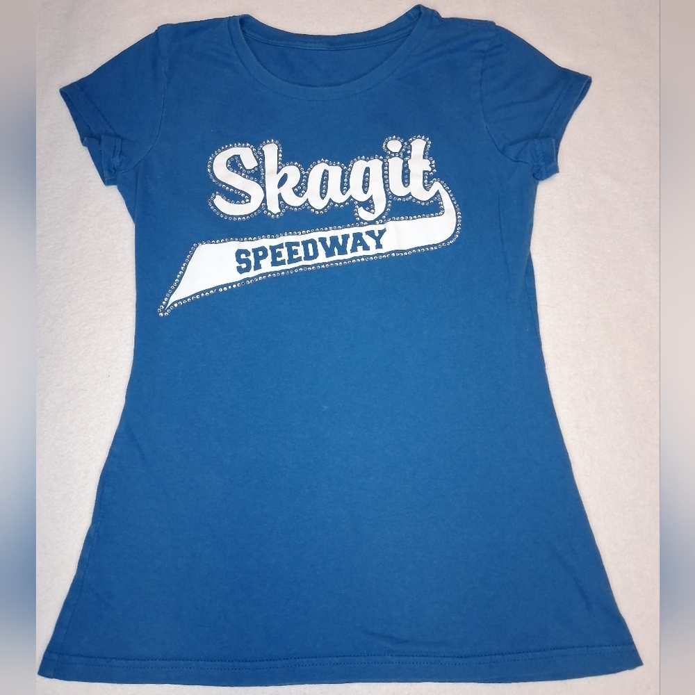 4/20$ Girls Young Lady Blue T-Shirt